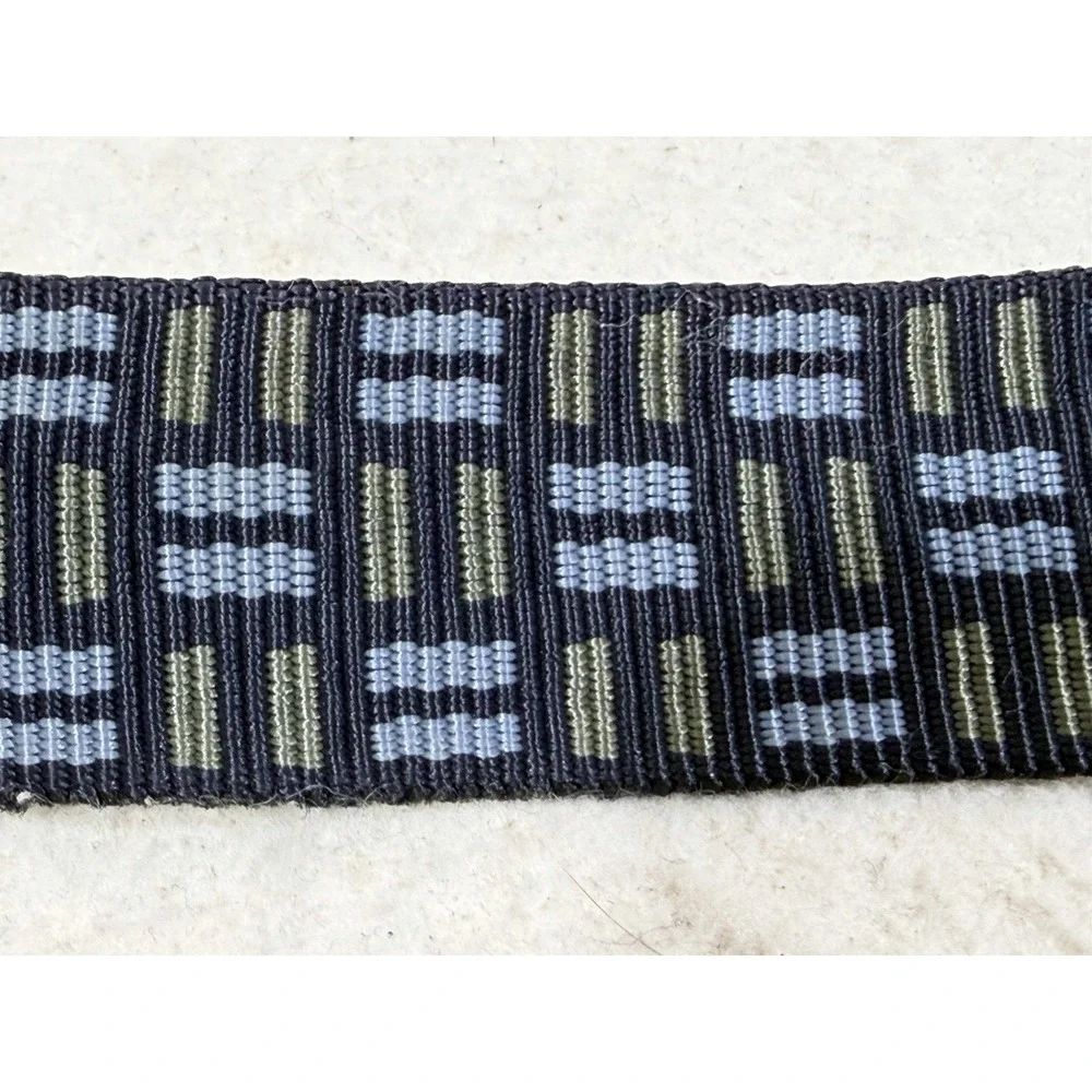Mossimo Reversible Web Belt Geometric Pattern 1 Inch Casual Streetwear